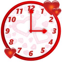 Cute Love Clock Widget