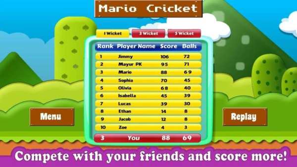 Mario Cricket World स्क्रीनशॉट 1