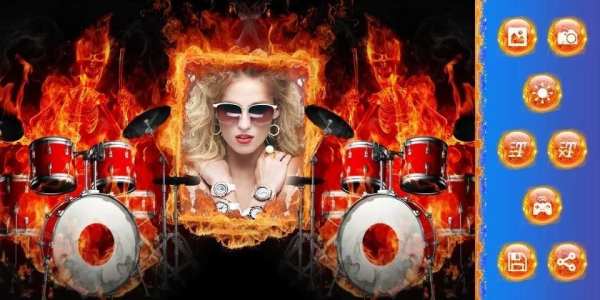 Fire Photo Frame скриншот 6