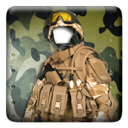 Modern Soldier Photo Montage icon