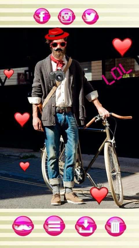 Hipster Stickers Photo Editor screenshot 5