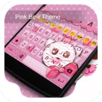 Pink bow -Love Emoji Keyboard on 9Apps