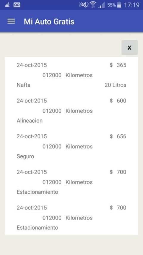 Mi Auto - mantenimiento gratis screenshot 8