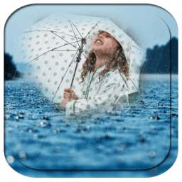 Rain photo frame effects
