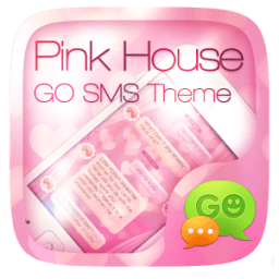 ikon GO SMS PRO PINK HOUSE THEME