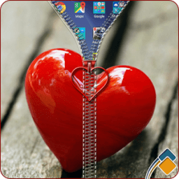 Heart Zipper Lock أيقونة