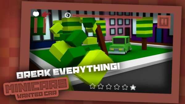 Minicraft Crime Racing 1 تصوير الشاشة