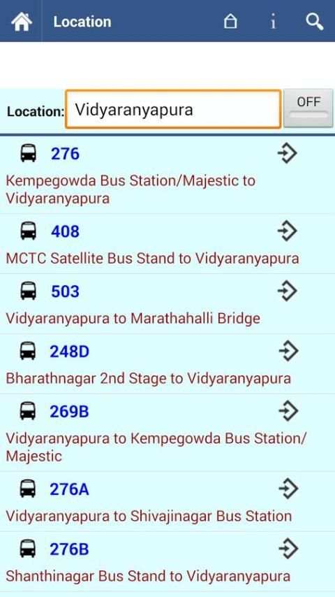 Bangalore BMTC Info स्क्रीनशॉट 3