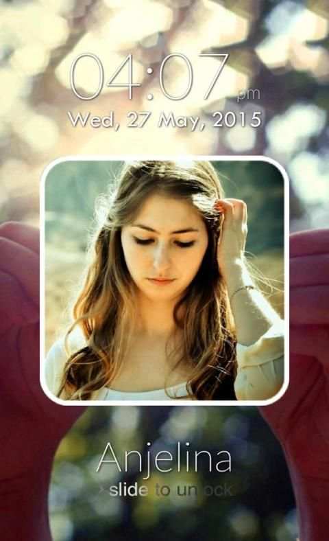 Name & Photo Lock Screen screenshot 10