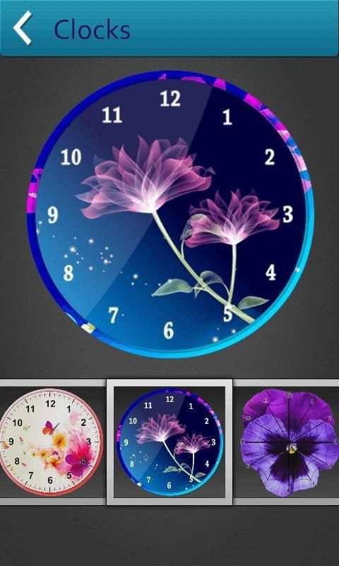 Flower Clock live Wallpaper screenshot 6