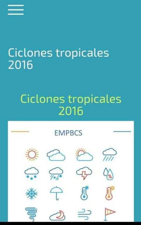 Ciclones tropicales 2016 скриншот 3