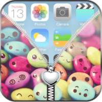 Cute Love Hearts Zip Lock on 9Apps