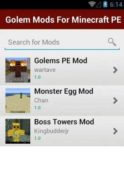 Golem Mods For Minecraft PE screenshot 4