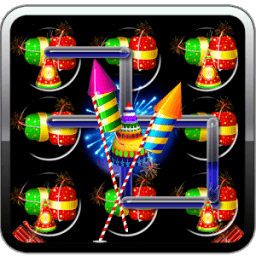 Fireworks Pattern Lock Screen أيقونة