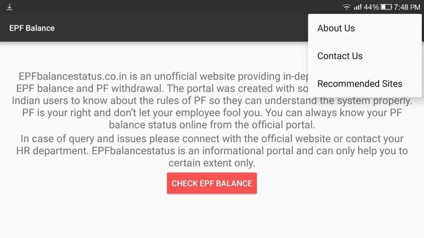 EPF Balance- Check PF Balance скриншот 2