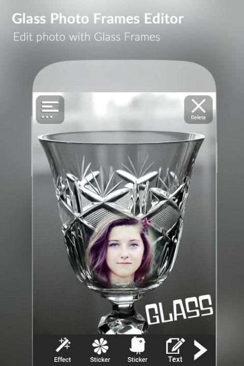 Glass Photo Frames Editor screenshot 2