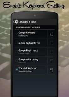 Waterfall Keyboard screenshot 1