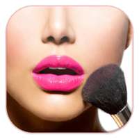 Makeup foto editor kecantikan logo