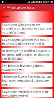 Love Status Whatsapp screenshot 1