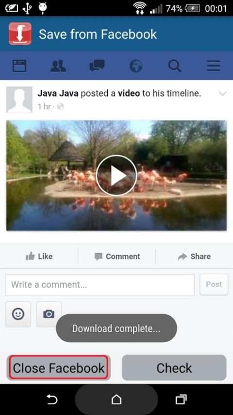 Save Video from Facebook (c) screenshot 2