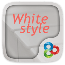White Style GO Launcher Theme أيقونة