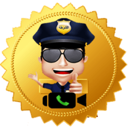 شرطة الاطفال مكالمة فيديو أيقونة