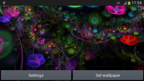 Fantasy Flowers Live Wallpaper screenshot 1