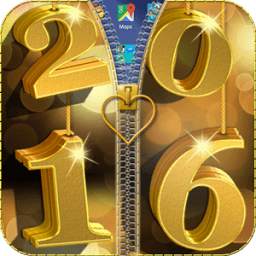 New Year 2016 Zipper Lock