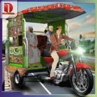 gila becak berkendara gunung