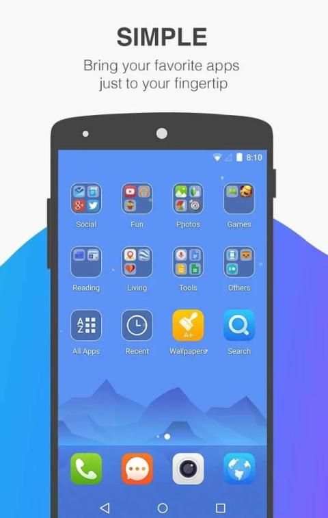 A+ Launcher - Cerdas & Bergaya screenshot 1