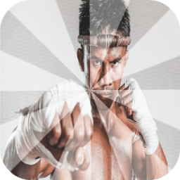 ikon Muay thai training step