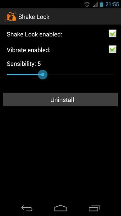 Shake Lock स्क्रीनशॉट 3
