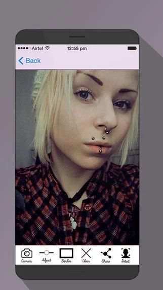 Piercing Camera Photo Editor 4 تصوير الشاشة