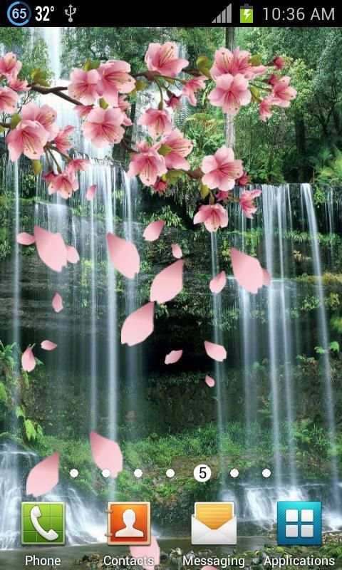 3D Waterfall Spring Branch скриншот 1