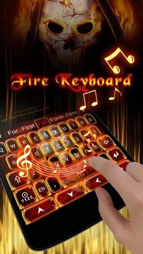 Fire Soul GO Keyboard Theme 5 تصوير الشاشة