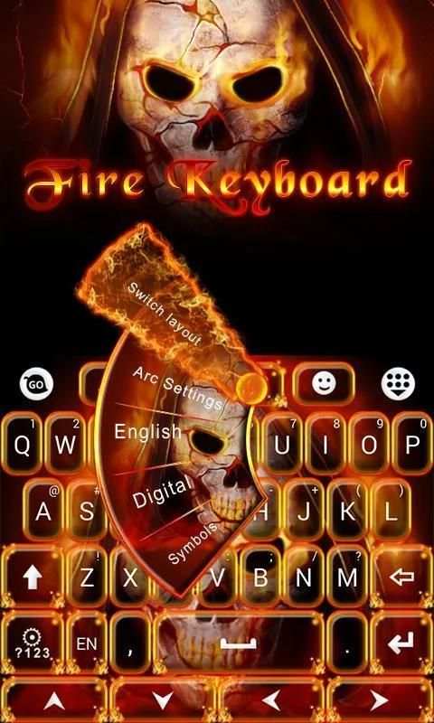 Fire Soul GO Keyboard Theme 2 تصوير الشاشة