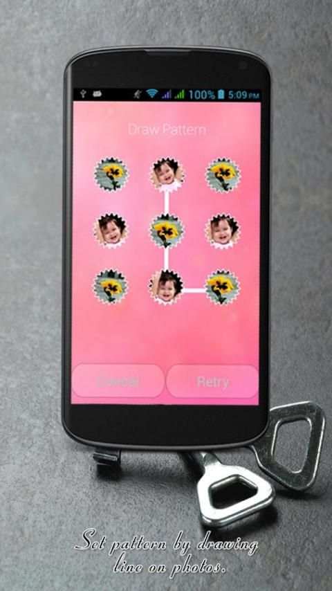 Photo Pattern Lock Screen 1 تصوير الشاشة