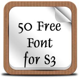 50 Free Font for S3
