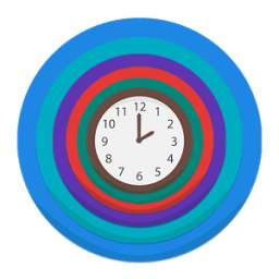 Multicolor Analog Clock Widget