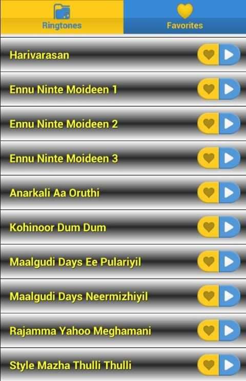 Malayalam Ringtones स्क्रीनशॉट 2