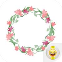 Watercolor Wreaths Stickers on 9Apps