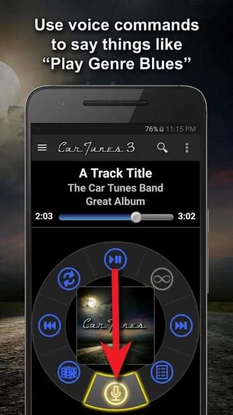 Car Tunes Music Player 7 تصوير الشاشة