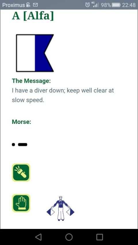 ICS flag trainer screenshot 3