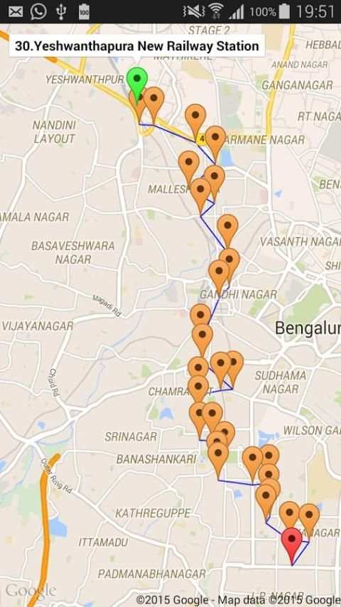 Bangalore BMTC Info स्क्रीनशॉट 1