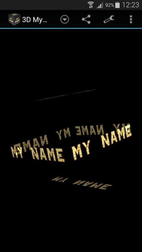 My Name in 3D Live Wallpaper screenshot 1