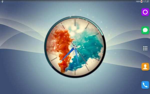 Colorful Smoke Clock LWP screenshot 9