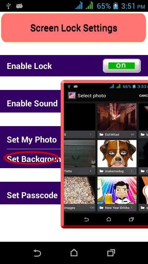 Foto Phone Lock screenshot 2