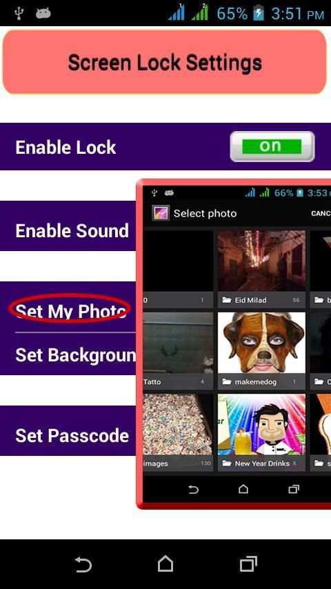 Foto Phone Lock screenshot 3