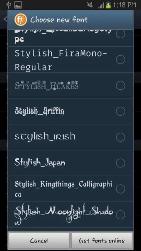 Stylish Fonts Free скриншот 1