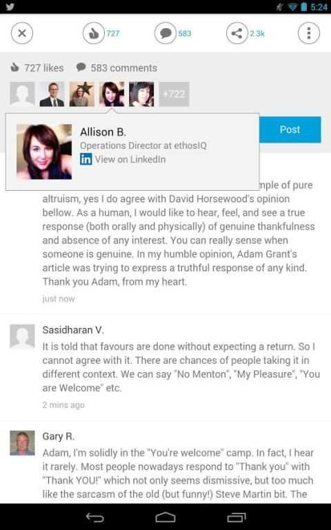 LinkedIn Pulse स्क्रीनशॉट 11